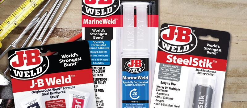 Better sticking! Bond better with J-B Weld